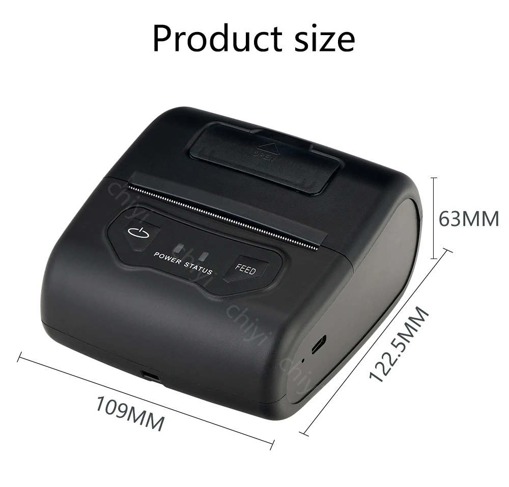 طابعة فواتير حرارية محمولة Xprinter XP-P802A 3 